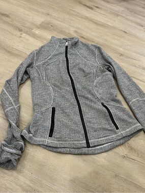 Lululemon Define Jacket Gray Herringbone Athletic Women’s Size 12